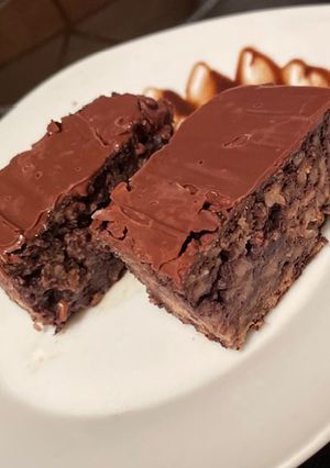 Áfonyás-csokis zabpelyhes süti recept fotója
