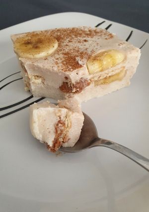 Una foto de Gelatina cremosa de plátano