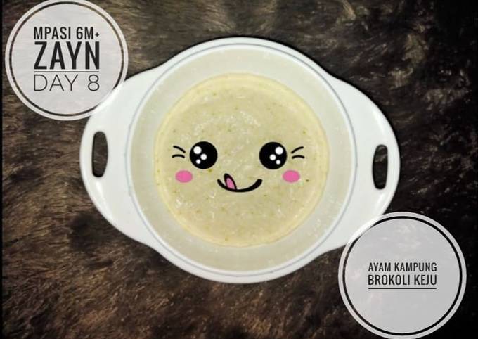 MPASI 6M+ (AYAM KAMPUNG BROKOLI KEJU) MENU LENGKAP🤎