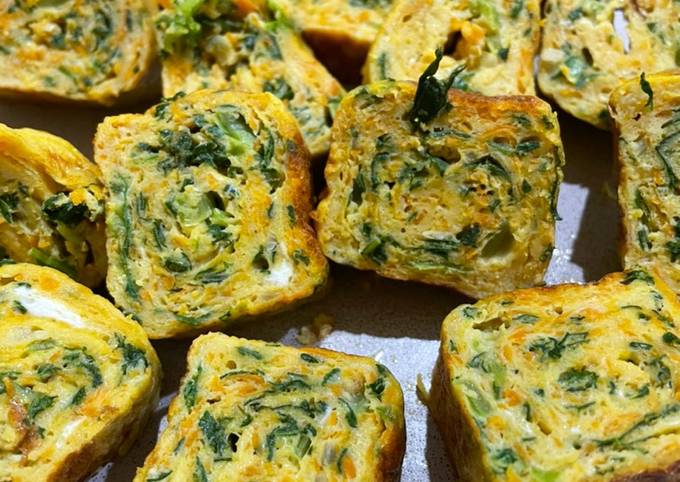 Resep Telur Gulung Isi Sayur / Omelet ala Korea oleh Ainny - Cookpad