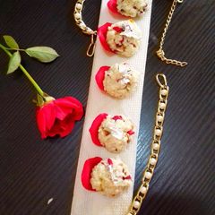 A picture of Rose balls (Navratri special).