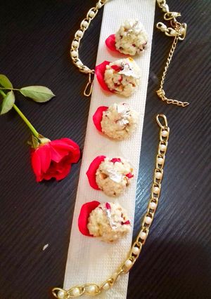 A picture of Rose balls (Navratri special).