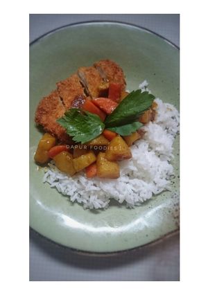 Foto resep Chicken katsu curry rice ekonomis