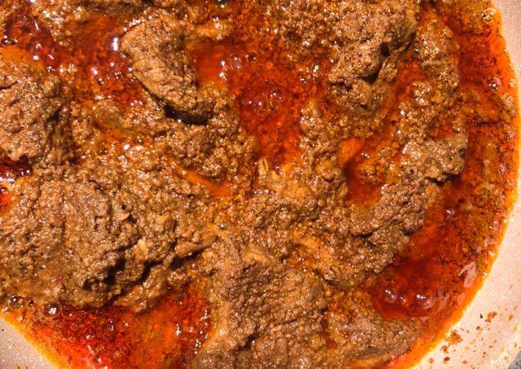 Rendang Daging (bumbu instan uni lili)