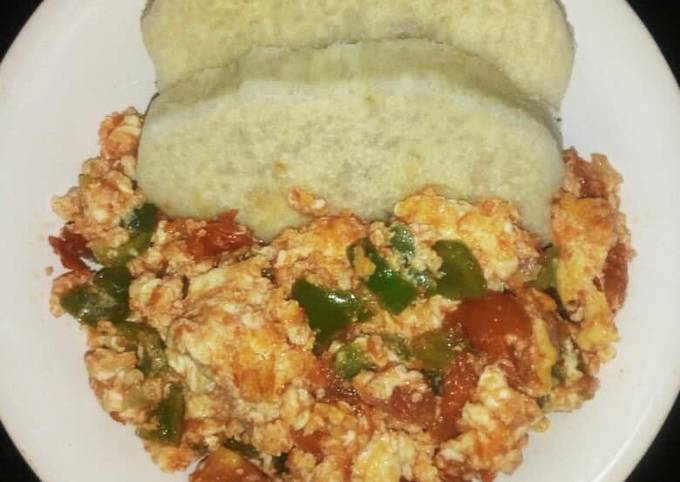 Easiest Way to Make Speedy Boiled yam with egg sauce