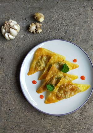 Foto resep Pangsit Udang Goreng
