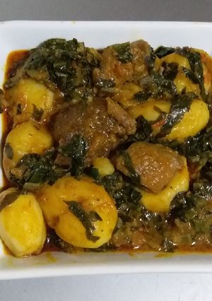 A picture of Irish Potatoes Porridge.