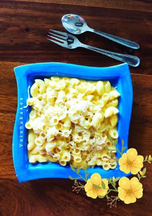 A picture of Cheesy Macaroni Pasta.