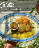 Cá hồi áp chảo sốt mè