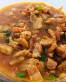 Thịt 3 rọi Nhật chưng mắm tôm Việt