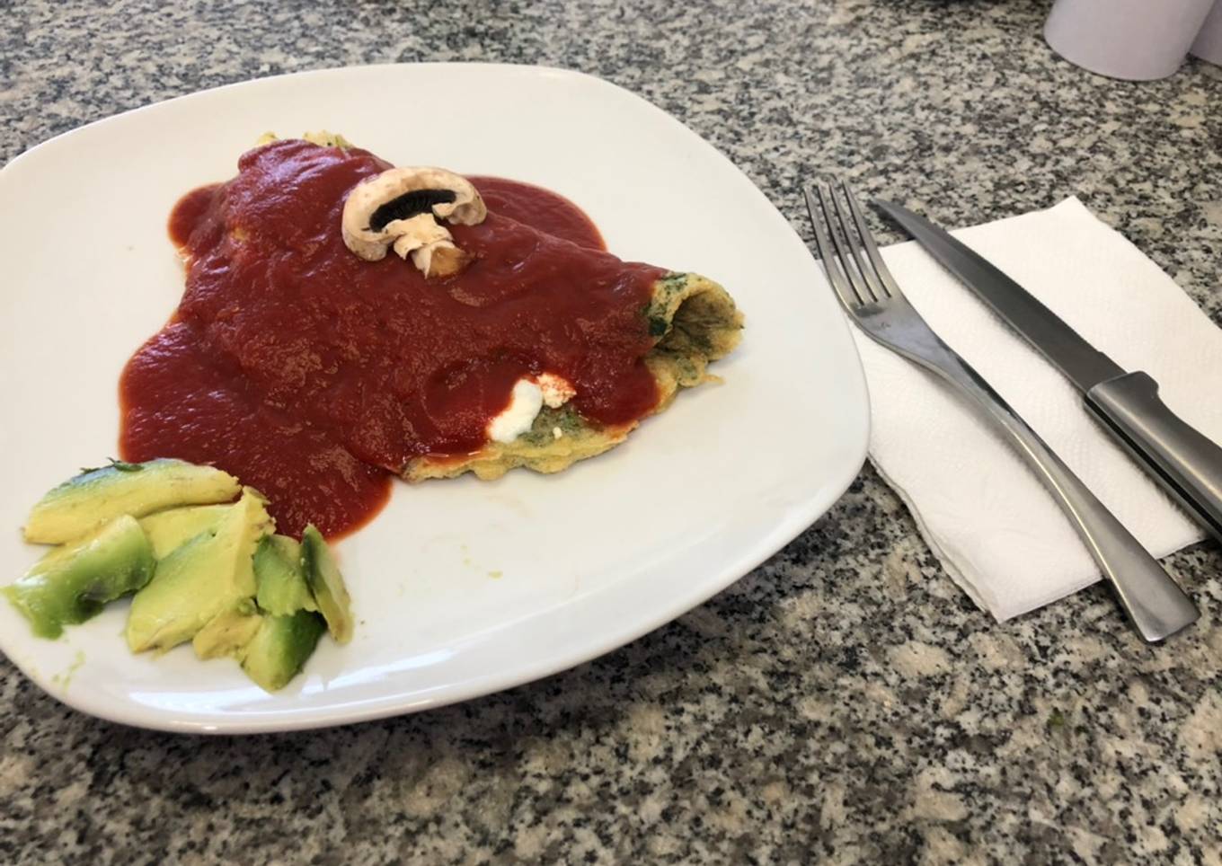 Omelette de huauzontles