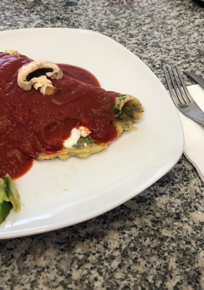 Una foto de Omelette de huauzontles