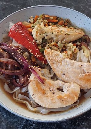 Una foto de Sopa Estilo Ramen Express de pollo