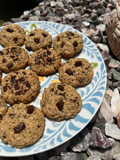 Una foto de 🍪 GALLETITAS DE AVENA Y CHOCOLATE 🍪