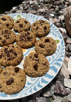 Una foto de 🍪 GALLETITAS DE AVENA Y CHOCOLATE 🍪