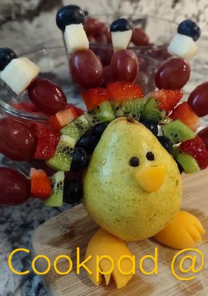 A picture of Thanksgiving Fruit Turkey.