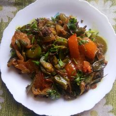 A picture of Capsicum Bean Vegetable(Sem) Fried.
