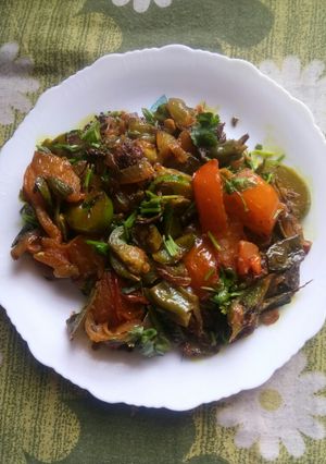 A picture of Capsicum Bean Vegetable(Sem) Fried.