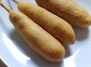 Foto resep Corndog dengan tepung jagung/polenta/cornmeal