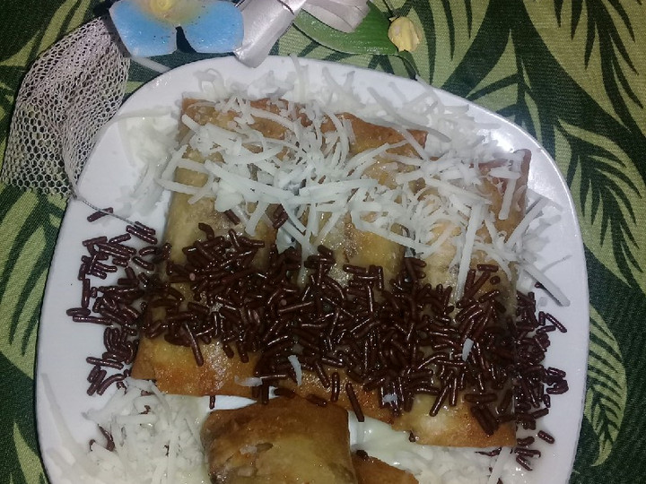 Cara Buat Lumpia Piscoku (pisang coklat keju) simple Ekonomis Untuk Dijual