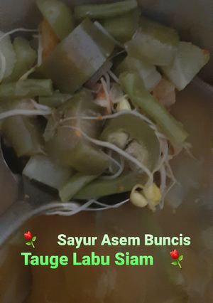 Foto resep 98. SAYUR ASEM DESA (BUNCIS, TERONG, TAOGE, LABU SIAM)