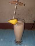 Batido de mango achocolatado con whiskey de miel