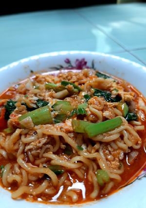 Foto resep Mie nyemek indomie goreng Aceh