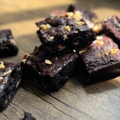 A picture of BEST EVER GLUTEN FREE Walnut Brownies *Easy*.