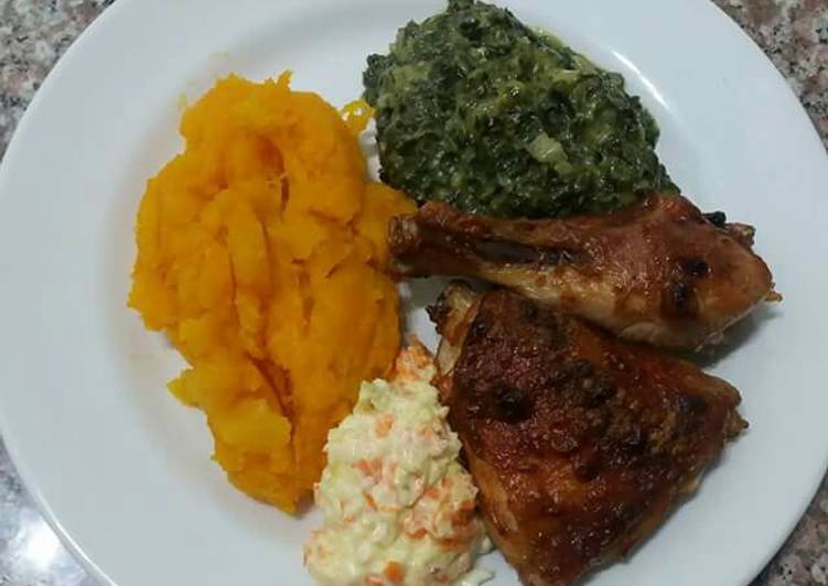 Recipe of Favorite Grilled chicken and Hubbard squash