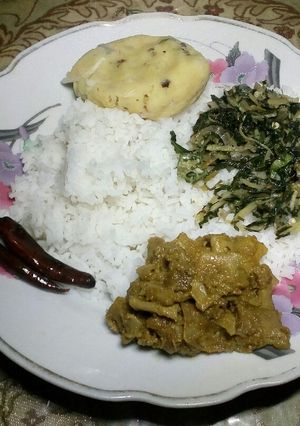 আলু দিয়ে পাঠ শাক ভাজি রেসিপির প্রধান ছবি