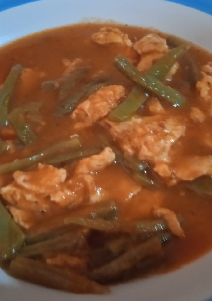 Una foto de Caldillo de huevo con nopalitos