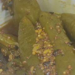 A picture of #cook pad India##green chilli long stuffed pickle#.