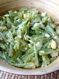 Ensalada de chauchas y huevo