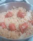Arroz con​ chistorra