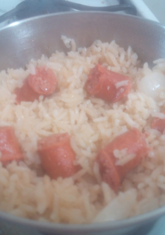 Una foto de Arroz con​ chistorra