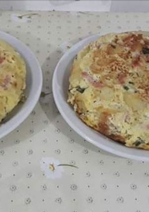 Una foto de Tortilla de Papa a la Crema de verdeo