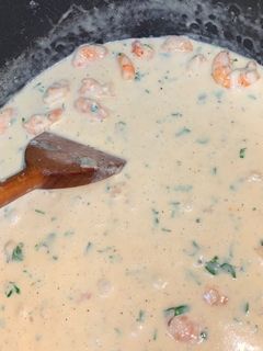 صورة لوصفة معكرونة بالجمبري