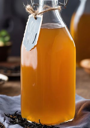 Hình của món Kombucha từ giấm táo.