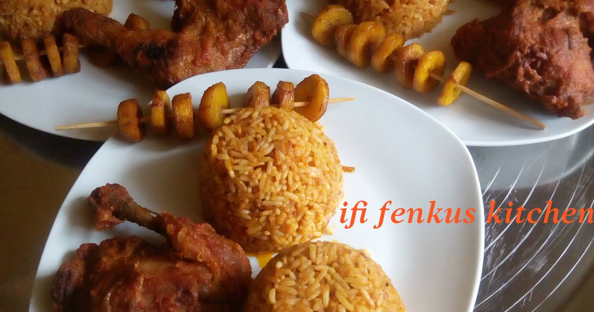 Party Jollof rice (Half bag) Recipe by Ifi Fenkus Kitchen Cookpad