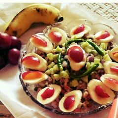 A picture of Lobiya chaat.