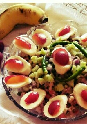 A picture of Lobiya chaat.