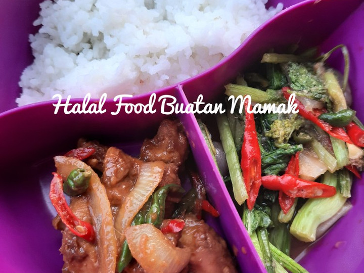 Ternyata ini loh! Cara termudah memasak Ayam saus kecap pedes - menu diet TANPA minyak - mudah dan enak  sedap