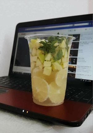 صورة لوصفة موهيتو التفاح