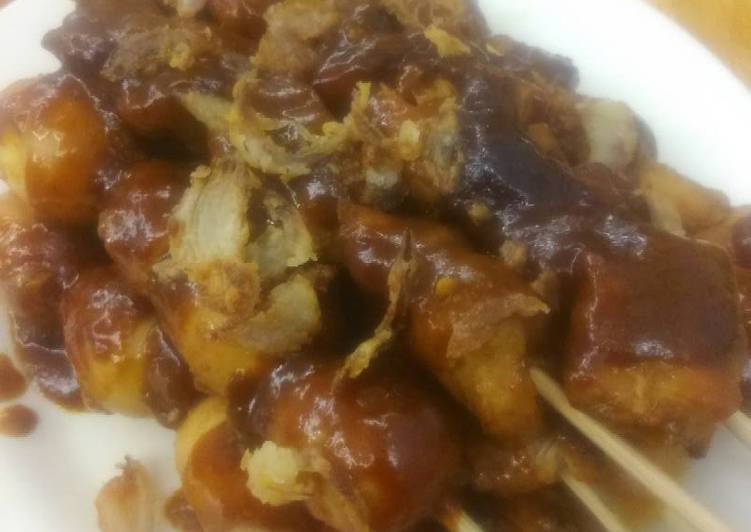 Recipe: Delicious Sate ayam and quail eggs