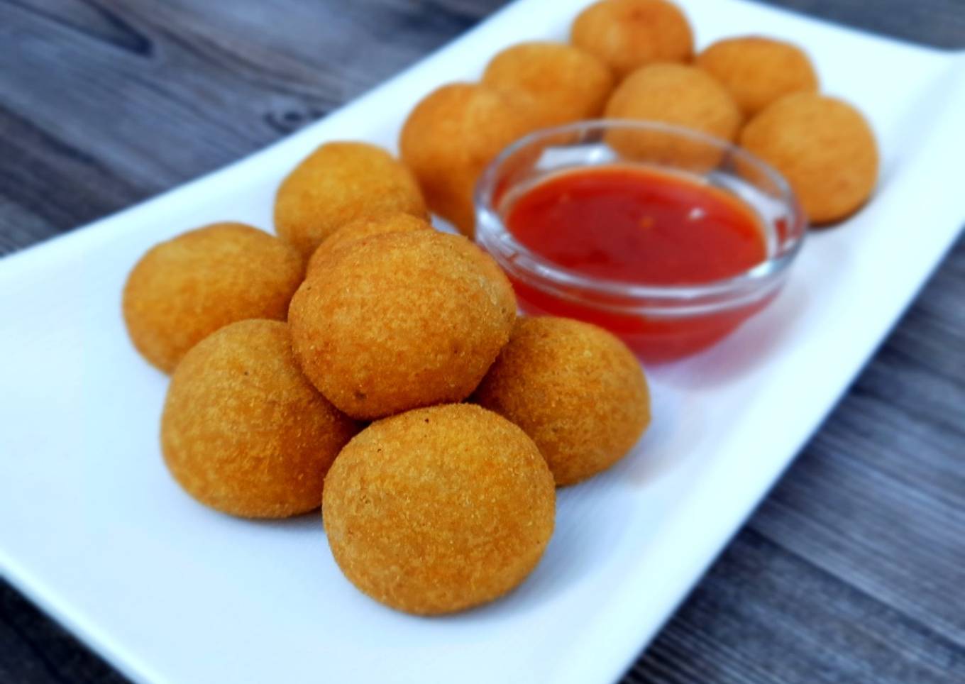 Cheesy Potato Rice Balls
