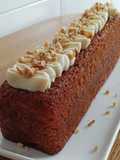 Tarta de zanahoria con ganache de chocolate blanco