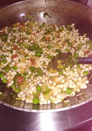 A picture of Green peas sabudana.