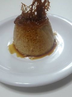 Una foto de Flan de dulce de leche