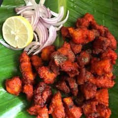 A picture of Pepper chicken pakoda.