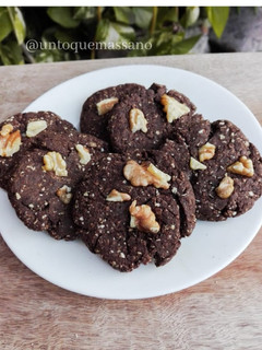 Una foto de Galletitas de chocolate y nuez (@untoquemassano)
